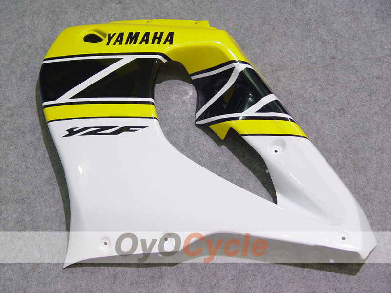 Kit de carénages pour YZF1000R 97-07 - Jaune, blanc, noir - Style d'origine #OYO87906446