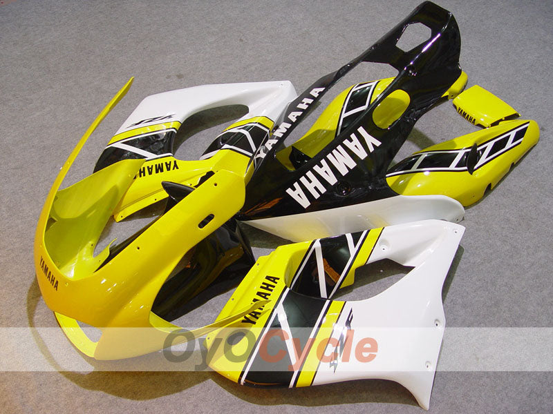 Kit de carénages pour YZF1000R 97-07 - Jaune, blanc, noir - Style d'origine #OYO87906446