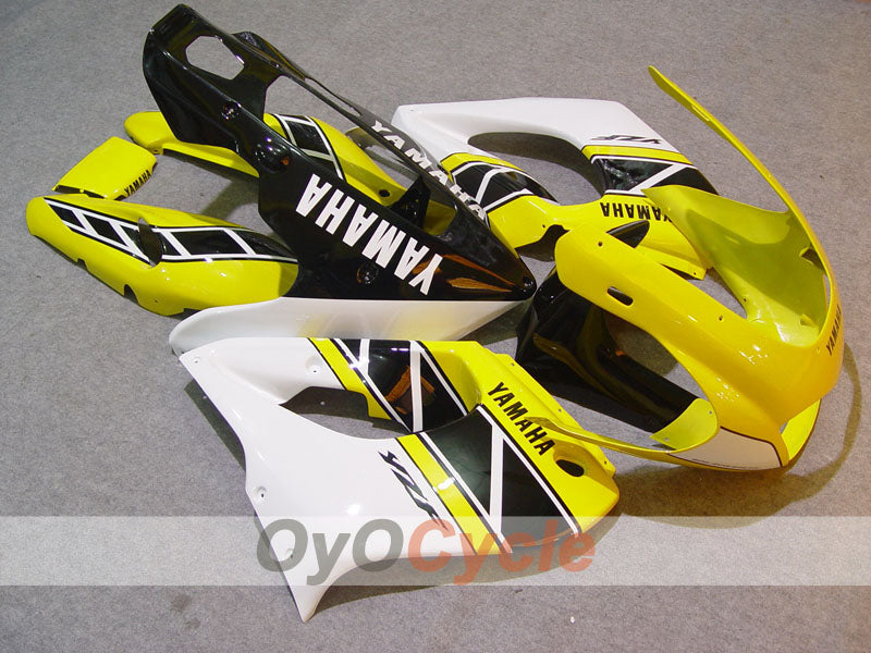Kit de carénages pour YZF1000R 97-07 - Jaune, blanc, noir - Style d'origine #OYO87906446