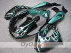 Kit de carénages pour YZF1000R 97-07 - Cyan, noir - Flamme #OYO87906449