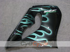 Kit de carénages pour YZF1000R 97-07 - Cyan, noir - Flamme #OYO87906449