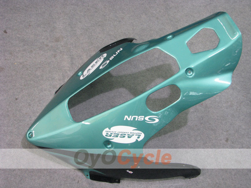 Kit de carénages pour YZF1000R 97-07 - Cyan, noir - Flamme #OYO87906449