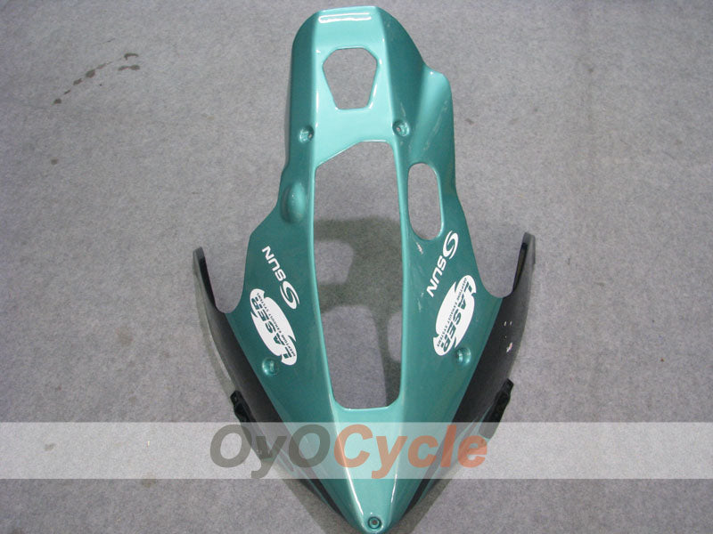 Kit de carénages pour YZF1000R 97-07 - Cyan, noir - Flamme #OYO87906449