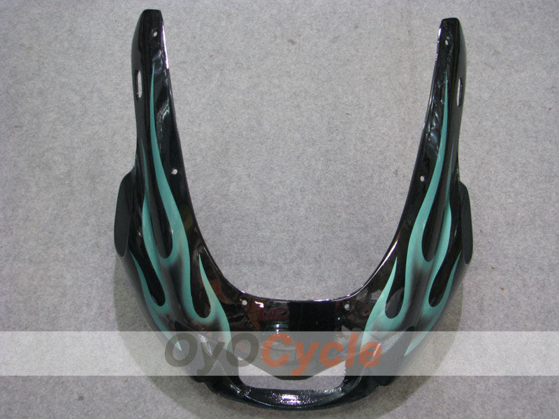 Kit de carénages pour YZF1000R 97-07 - Cyan, noir - Flamme #OYO87906449