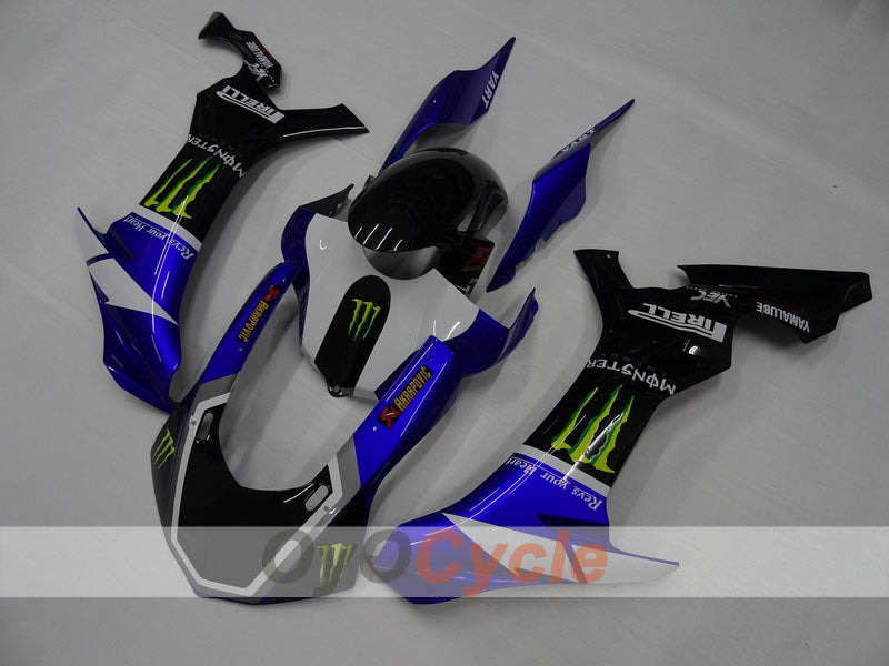 Kit de carénage à injection pour YZF-R1 15-19 - Bleu, Noir - Monster #OYO87906456