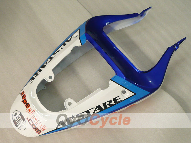 Kit de carénage à injection pour GSX R1000 00-02 - Bleu, Blanc - Dark Dog, MOTUL #OYO87905215