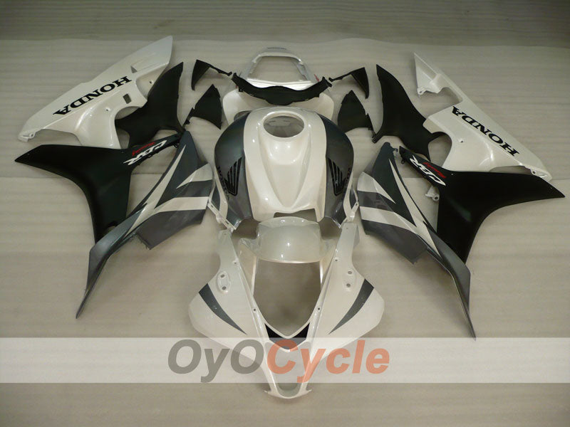 Kit de carénage à injection pour CBR600RR 07-08 - Blanc, Noir - Style d'origine #OYO87900389
