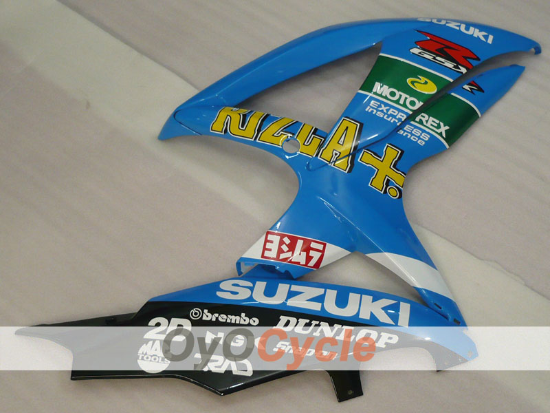 Kit de carénage à injection pour GSX R600 08-10 - Bleu, Noir - Rizla+ #OYO87901673