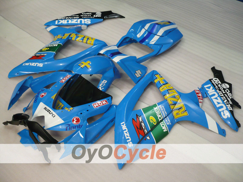 Kit de carénage à injection pour GSX R750 08-10 - Bleu, Noir - Rizla+ #OYO87901455