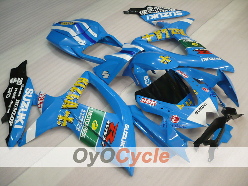 Kit de carénage à injection pour GSX R600 08-10 - Bleu, Noir - Rizla+ #OYO87901673