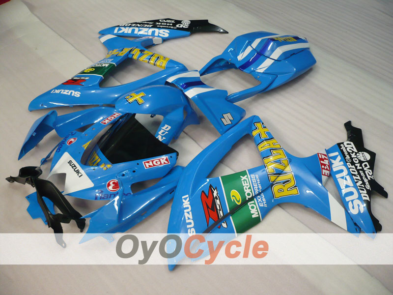 Kit de carénage à injection pour GSX R750 08-10 - Bleu, Noir - Rizla+ #OYO87901455