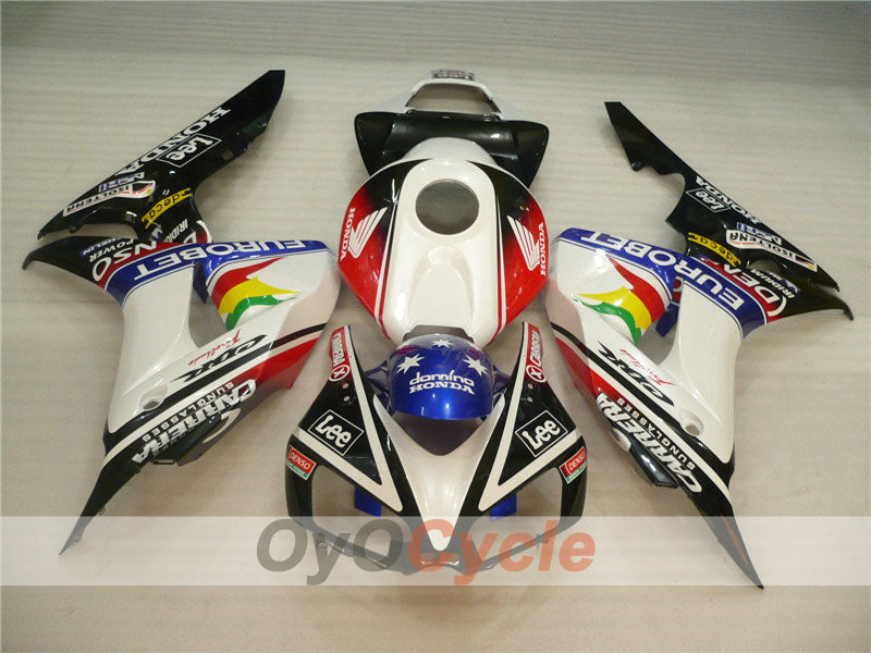 Kit de carénage à injection pour CBR1000RR 06-07 - Blanc, Noir - Lee #OYO87900615