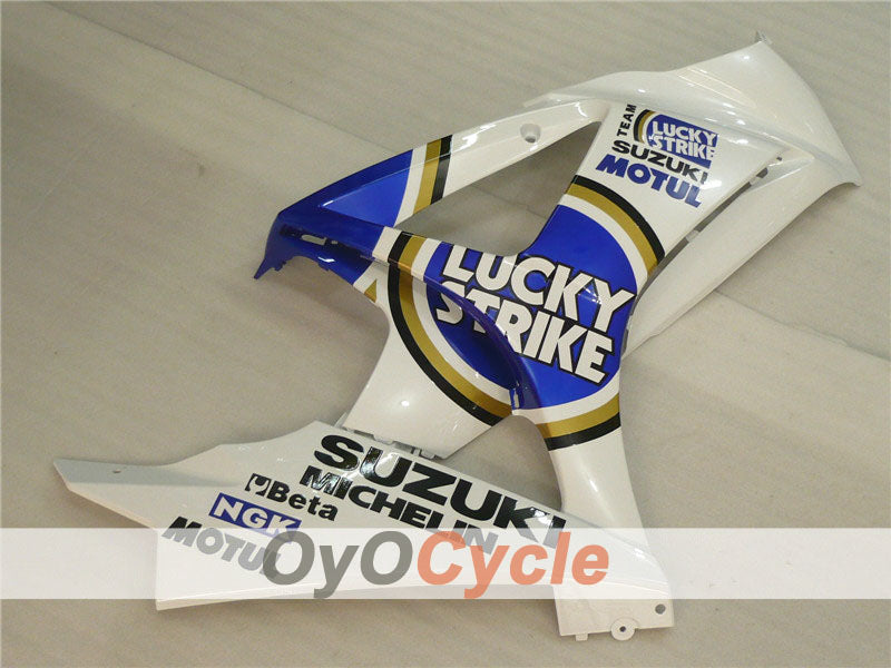 Kit de carénage à injection pour GSX R1000 07-08 - Bleu, Blanc - Lucky Strike, MOTUL #OYO87902104
