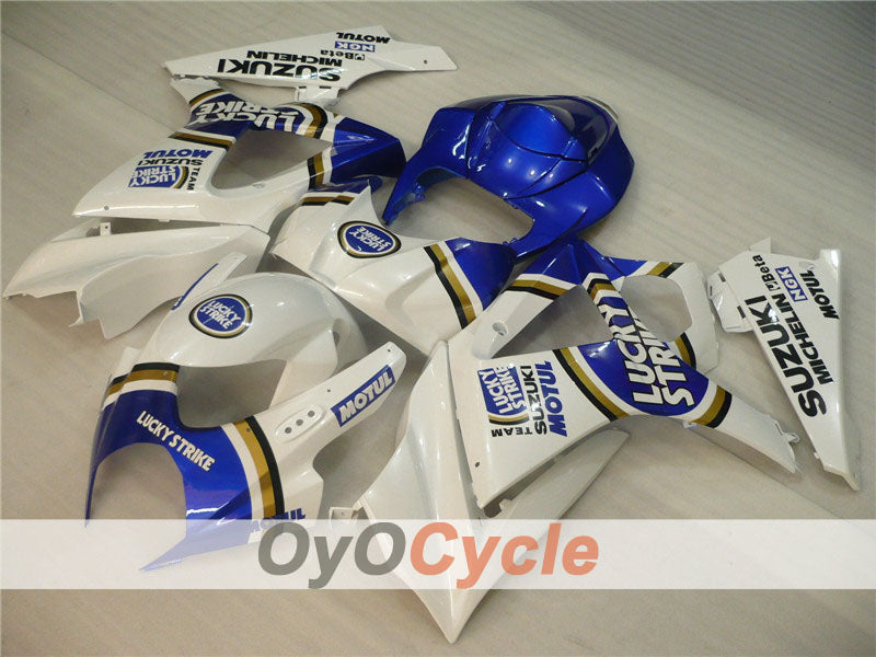 Kit de carénage à injection pour GSX R1000 07-08 - Bleu, Blanc - Lucky Strike, MOTUL #OYO87902104