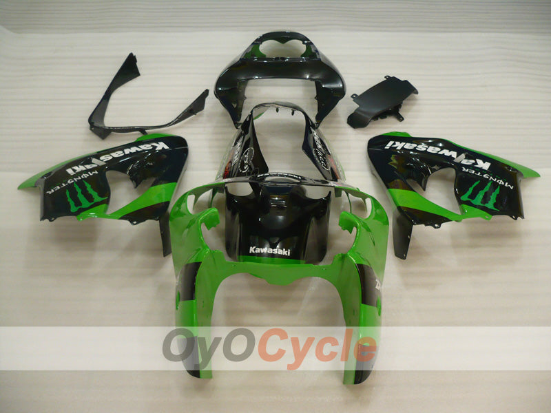Kit de carénage pour NINJA ZX-9R 02-03 - Vert, Noir - Monster #OYO87903051