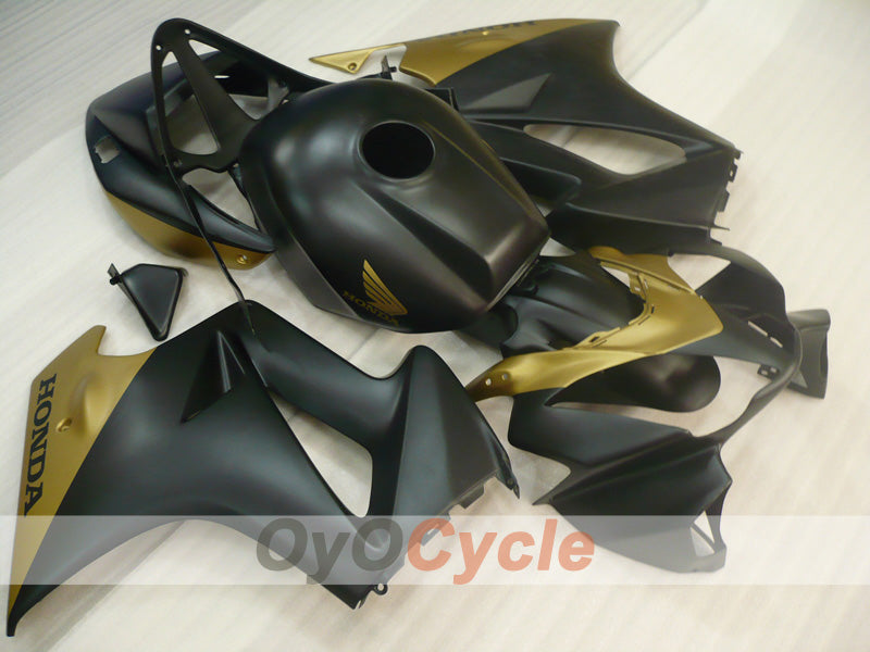 Kit de carénage à injection pour VFR800 02-13 - Noir, Or, Mat - Style d’origine #OYO87902826