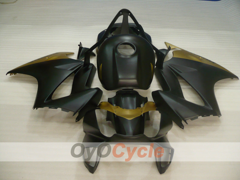 Kit de carénage à injection pour VFR800 02-13 - Noir, Or, Mat - Style d’origine #OYO87902826