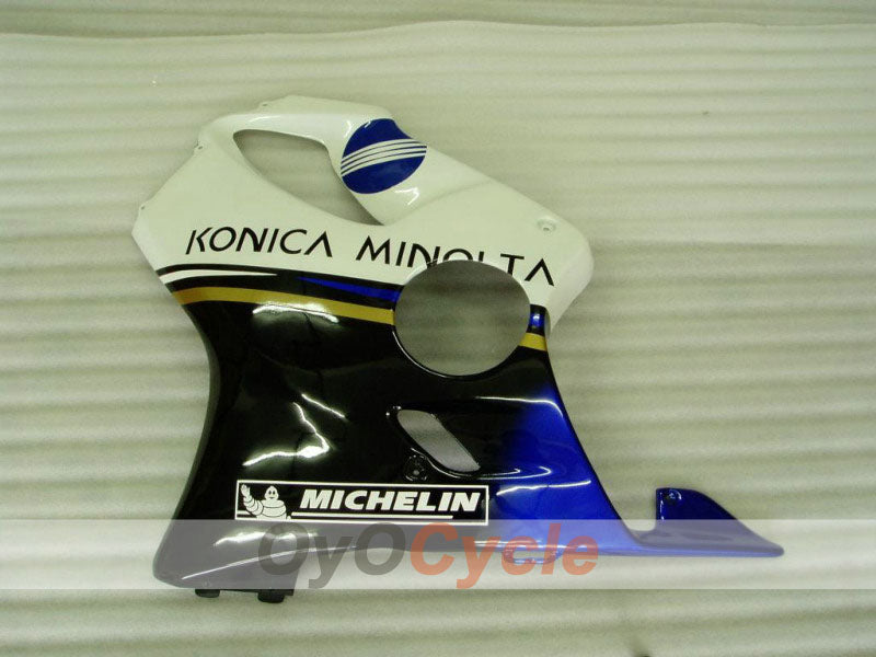 Kit de carénage à injection pour CBR600F4i 01-03 - Blanc, Noir - Konica Minolta, MICHELIN #OYO87900160