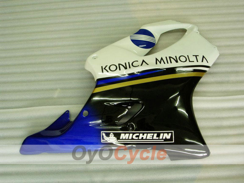 Kit de carénage à injection pour CBR600F4i 01-03 - Blanc, Noir - Konica Minolta, MICHELIN #OYO87900160