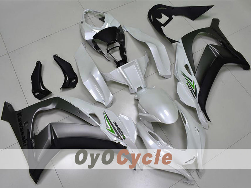 Kit de carénages moulés par injection pour NINJA ZX-10R 16-20 - Gris, blanc nacré - Style usine #OYO87914618