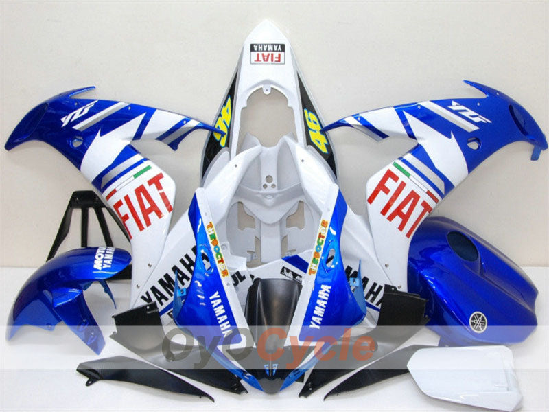 Kit de carénage à injection pour YZF-R1 04-06 - Bleu, blanc - FIAT #OYO87900819