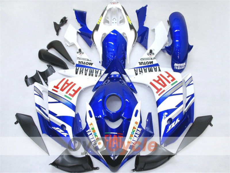 Kit de carénages d’injection pour YZF-R1 07-08 - Bleu, blanc - FIAT, MOTUL #OYO87900851