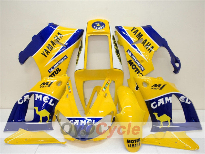 Kit de carénage à injection pour YZF-R1 98-99 - Jaune, Bleu - Camel, MOTUL #OYO87900734
