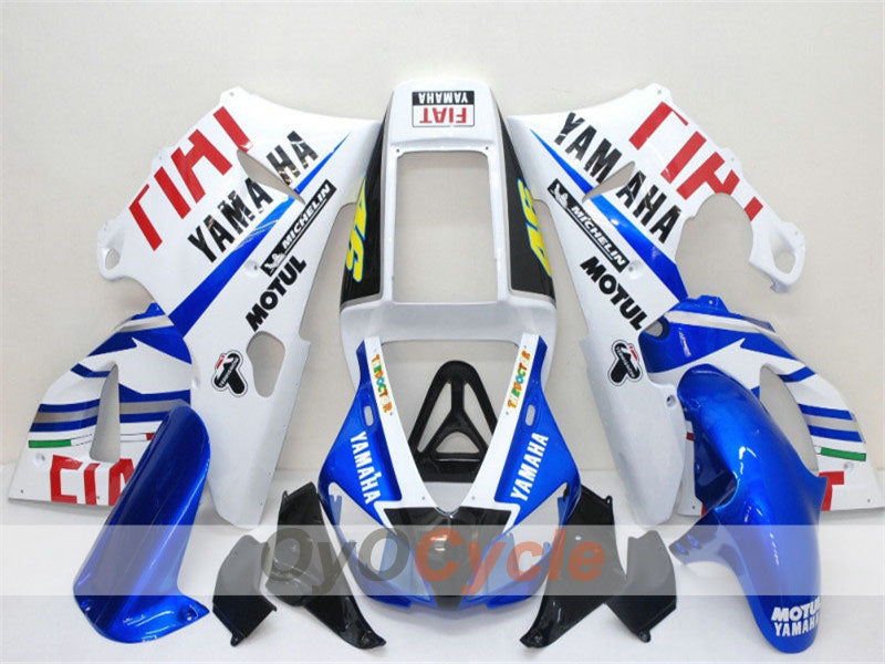 Kit de carénage à injection pour YZF-R1 98-99 - Bleu, Blanc - FIAT #OYO87900735