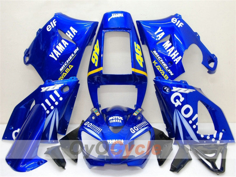 Kit de carénage à injection pour YZF-R1 98-99 - Bleu, Blanc - GO!!!!!!!, MICHELIN #OYO87900743 Image principale du produit