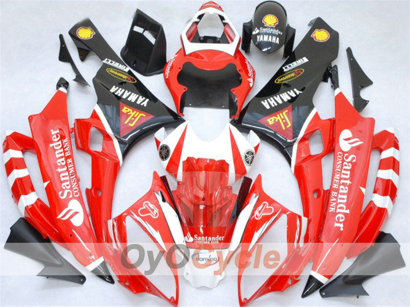 Kit de carénage injecté pour YZF-R6 06-07 - Rouge, noir - Santander #OYO87900952