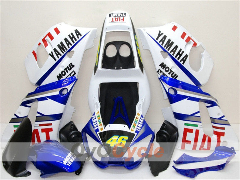 Kit de carénages à injection pour YZF-R6 98-02 - Bleu, blanc - FIAT, MOTUL #OYO87900984