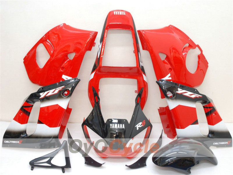 Kit de carénage d'injection pour YZF-R6 98-02 - Rouge, noir - Style d'origine #OYO87900999