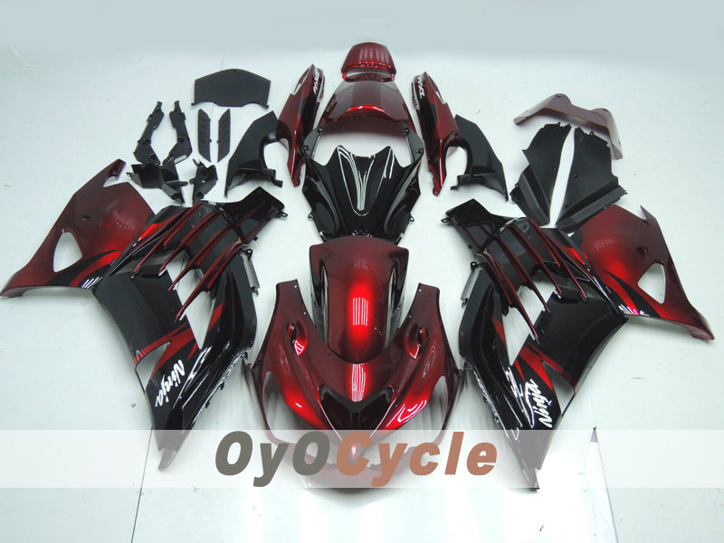 Kit de carénage injecté pour NINJA ZX-14R 12-25 - Rouge, Noir - Autre #OYO87914622