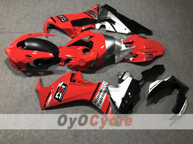 Kit de carénage à injection pour CBR1000RR 17-19 - Rouge, Argent - Style d'origine #OYO87914597