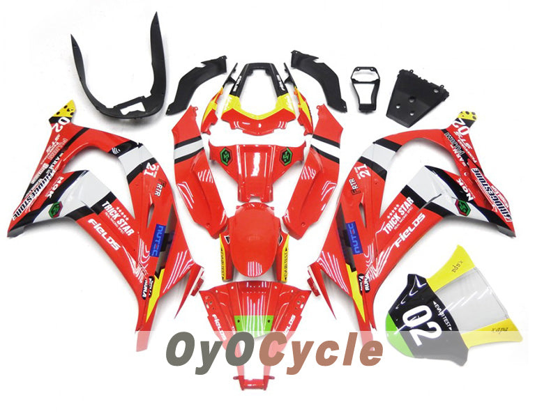 Kit de carénages moulés par injection pour NINJA ZX-10R 16-20 - Rouge - Style usine #OYO87914611