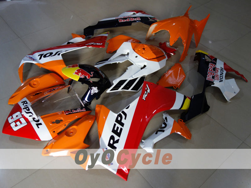 Kit de carénages à injection pour CBR1000RR 17-19 - Rouge, orange - Repsol #OYO87914589 Image secondaire du produit
