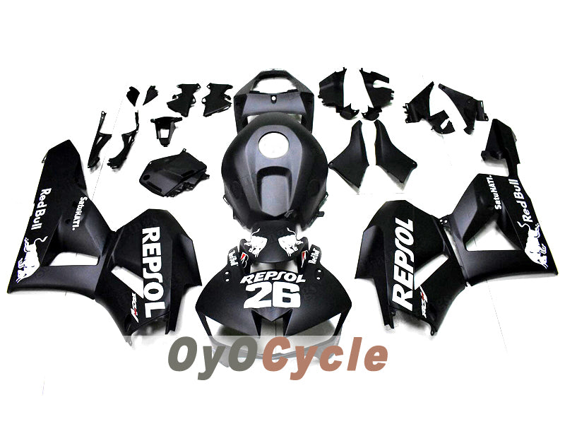 Kit de carénage injecté pour CBR600RR 13-20 - Noir - Repsol #OYO87914564