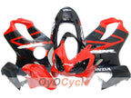 Kit de carénage à injection pour CBR600F4i 04-07 - Rouge, Noir - Style usine #OYO87900207