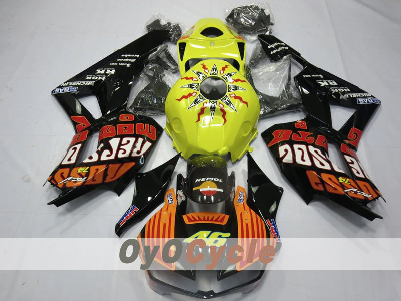 Kit de carénage injecté pour CBR600RR 13-20 - Orange, jaune - Rossi #OYO87914566 Image principale du produit
