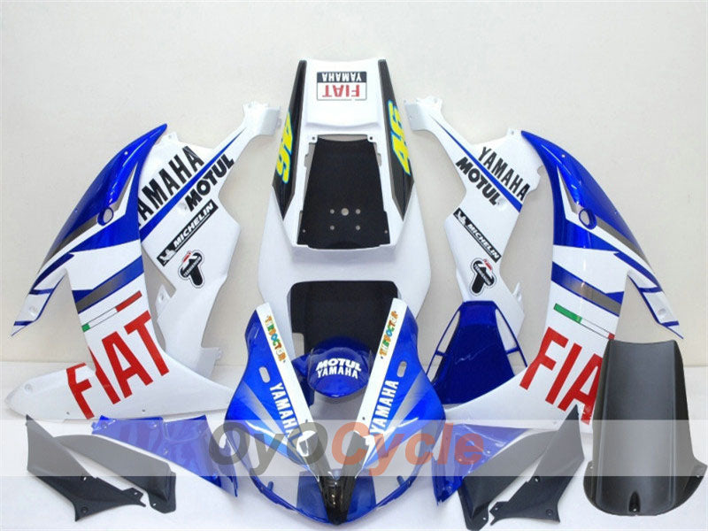 Kit de carénage à injection pour YZF-R1 02-03 - Bleu, blanc - FIAT, MICHELIN, MOTUL #OYO87900790