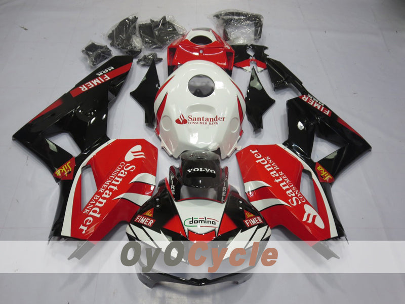 Kit de carénage injecté pour CBR600RR 13-20 - Rouge, blanc - Santander #OYO87914567