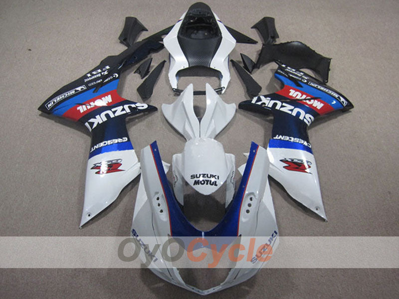 Kit de carénages à injection pour GSX R750 11-26 - Blanc, Noir - Style usine #OYO87901468 Image principale du produit