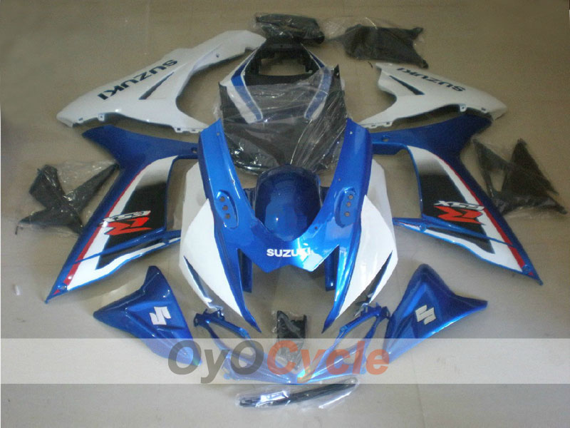 Kit de carénages à injection pour GSX R750 11-26 - Bleu, Blanc - Style usine #OYO87901465 Image principale du produit