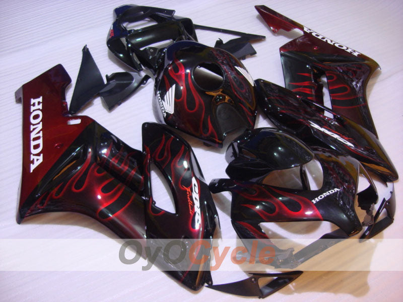 Kit de carénage à injection pour CBR1000RR 04-05 - Rouge, Noir - Flame #OYO87900485
