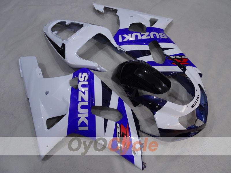 Kit de carénage à injection pour GSX R600 01-03 - Blanc, Noir - Style usine #OYO87905120