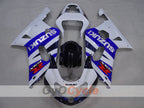Kit de carénage à injection pour GSX R600 01-03 - Blanc, Noir - Style usine #OYO87905120