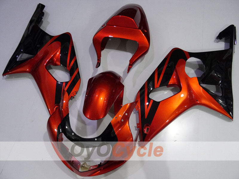 Kit de carénage injecté pour GSX R600 01-03 - Orange, Noir - Style d'usine #OYO87901101 Image principale du produit