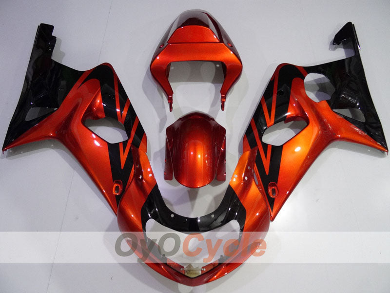 Kit de carénage injecté pour GSX R600 01-03 - Orange, Noir - Style d'usine #OYO87901101 Image secondaire du produit
