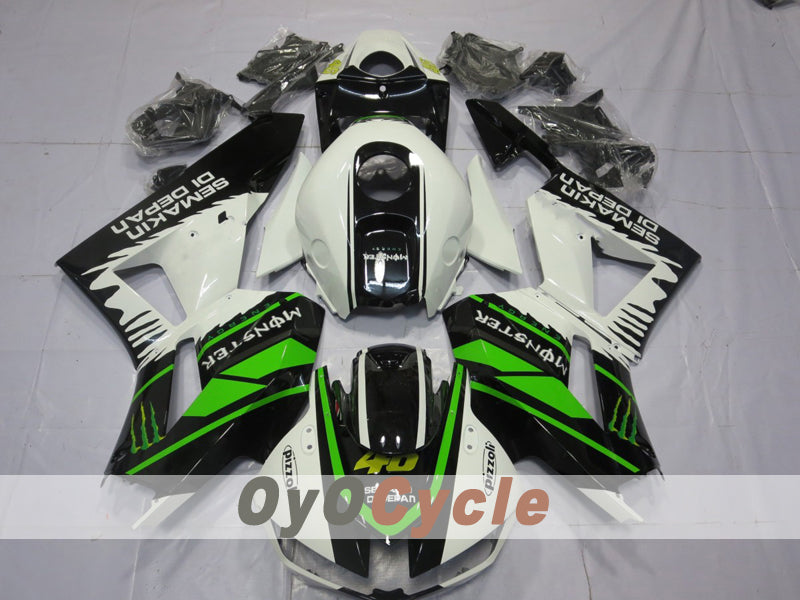 Kit de carénage à injection pour CBR600RR 13-20 - Vert, blanc, noir - Rossi #OYO87914568 Image principale du produit