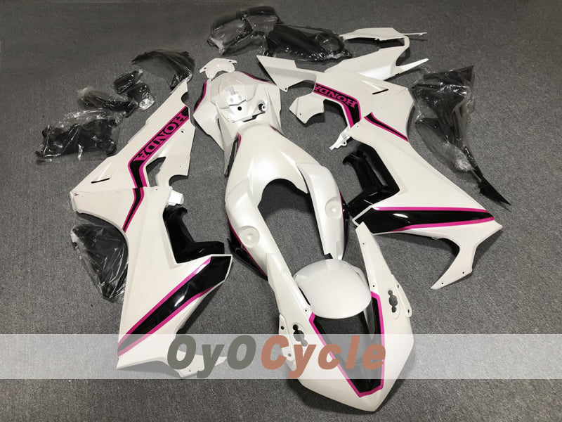 Kit de carénages à injection pour CBR1000RR 17-19 - Blanc, rose - Style d'usine #OYO87914591